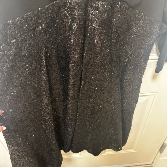 Torrid - Special Occasion Black Sequin Skater Dress - Picture 6 of 7
